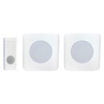 WC180-SS-DUO kit contents: one SS111 wireless push button and two SS155 plug-in strobe receivers