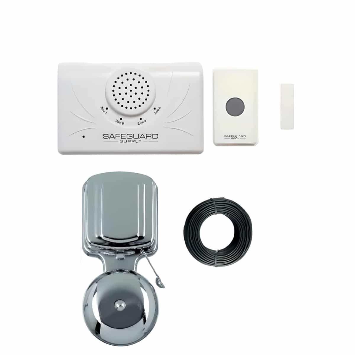 WDK-ERA-KIT-BUZZER Doorbell Kit for Warehouse With Chrome Bells to Make System Louder