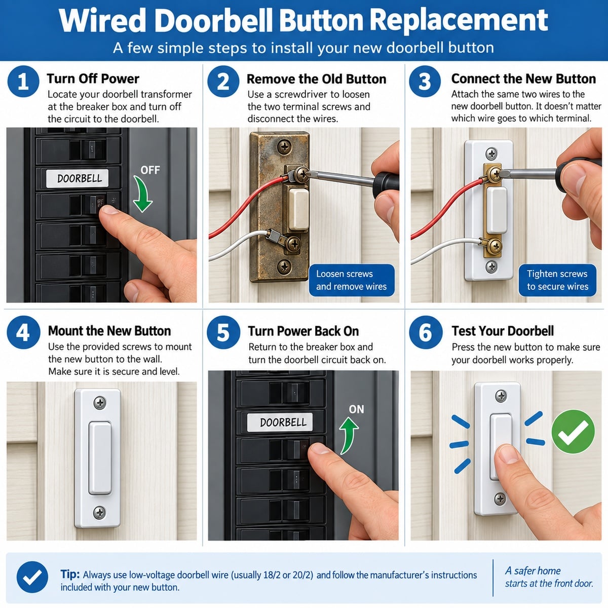 Wired Doorbell Button Replacement: A Step-by-Step Guide
