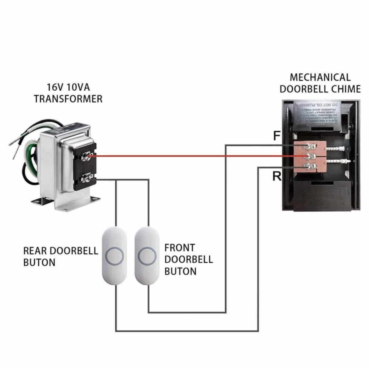 wiring doorbell transformer to two buttons 2 wiring doorbell transformer to two buttons